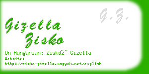 gizella zisko business card